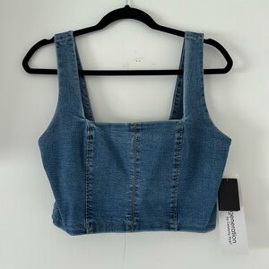 Jean crop top